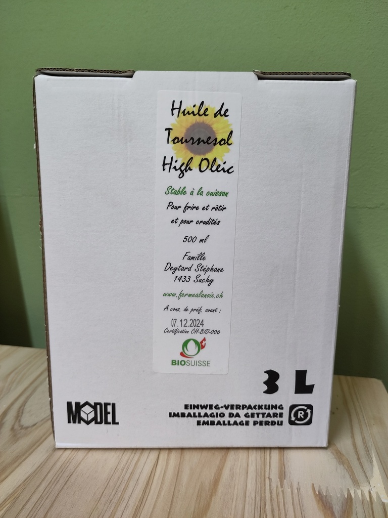 Huile de tournesol - 3 litres