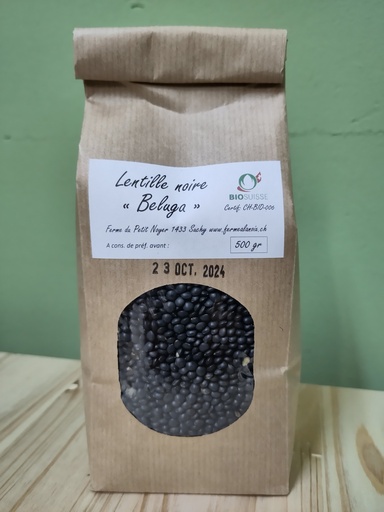 Lentilles noires "Beluga" - 500 gr