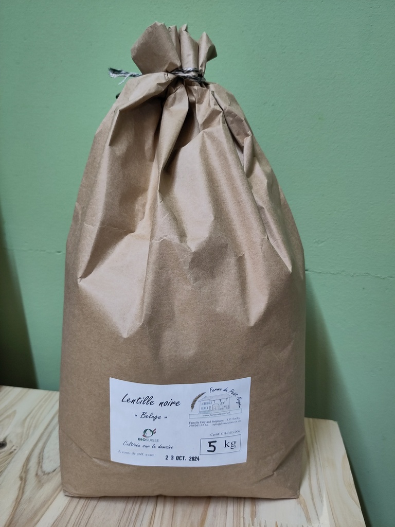 Lentilles noires "Beluga" - 5 kg
