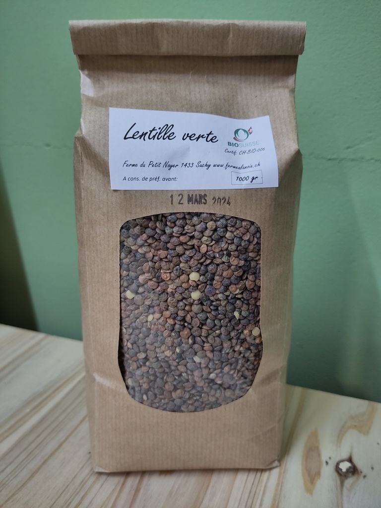 Lentilles vertes - 1 kg