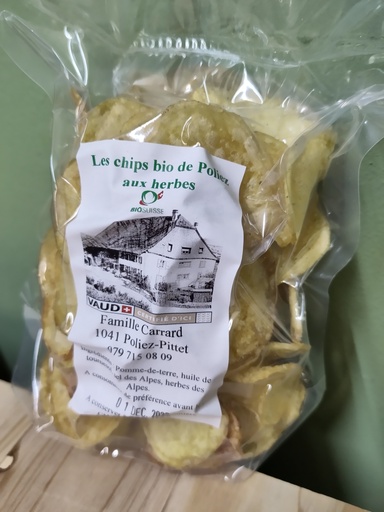 Chips bio de Poliez 110 gr- Aux herbes