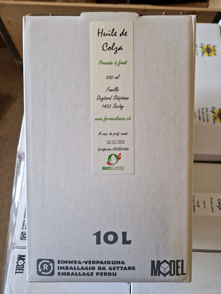 [HCO10] Huile de colza - 10 litres