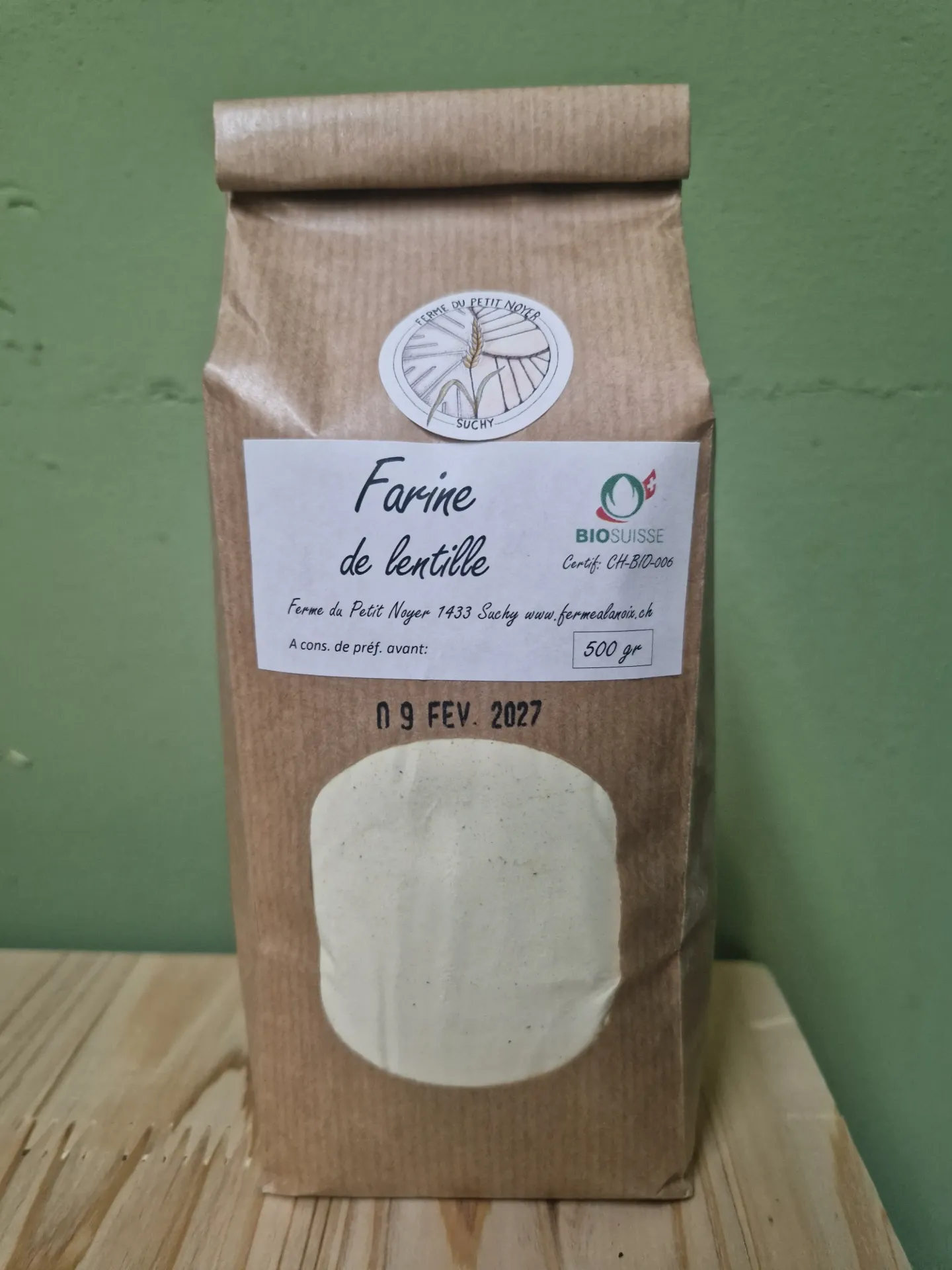 Farine de lentille 500 gr