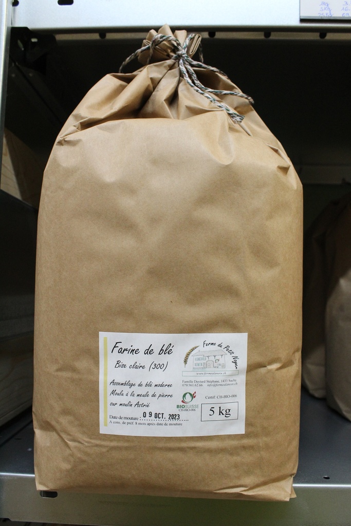 Farine de blé bise claire - 5 kg