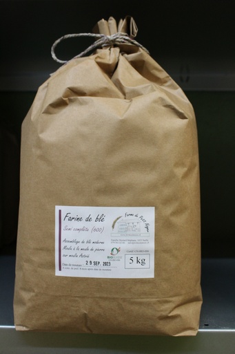 [BS5] Farine de blé semi-complète - 5 kg
