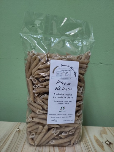 [PLUM] Pâtes au blé tendre "Plumettes" - 400 gr